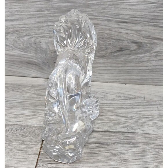 LION Princess House Wonders Of The Wild 24% Lead Crystal Clear Made In Germany - Picture 2 of 9